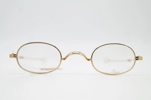 Vintage Glasses Lunor Mod. I 08 Gold Oval Eyeglass Frame - Picture 1 of 7