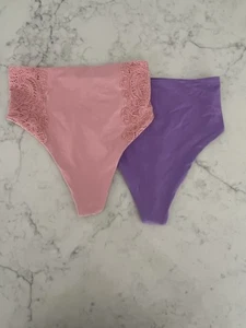 Juego de 2 Tangas Soma VANISHING TUMMY Cintura Alta Talla Pequeña Nuevo con Etiquetas   - Imagen 1 de 6