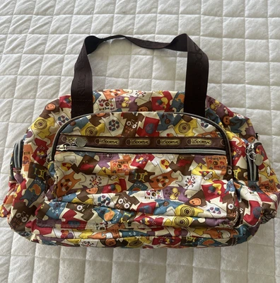 LeSportsac x Tokidoki Satchel All Over T-Shirt Print Double Handle Zip 17" x 10" - Image 1 of 4