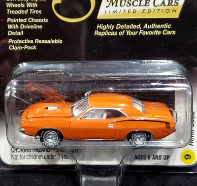 Johnny Lightning 70 1970 年普利茅斯 HEMI Cuda 金色系列肌肉莫帕汽车带 RR — 第 1/3 张图片