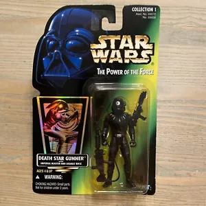 NUEVO Death Star Gunner Star Wars POTF 2 Tarjeta Verde Figura de Acción Holograma Pegatina - Imagen 1 de 19