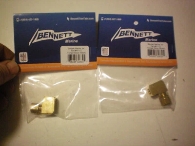 BENNETT MARINE QUANTITY TWO OF PART #H1172 FEMALE ELBOW (BRASS) , FREE FREIGHT - Image 1 of 4