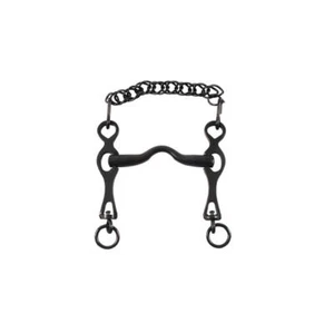 Morso spagnolo artigianale intero ferro nero aste mobili e barbozzale cavallo - Imagen 1 de 1