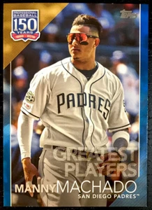 MANNY MACHADO - 2019 Topps Update 150 YEARS OF BASEBALL BLUE #150-25 - PADRES - Picture 1 of 2