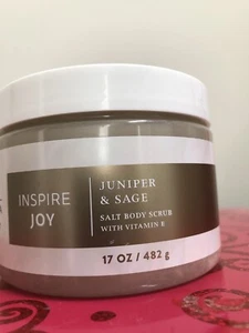 Bath & Body Works AROMATHERAPY Inspire Joy JUNIPER SAGE Body Scrub 17 oz RARE - Picture 1 of 3