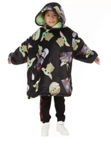 Disney Star Wars The Mandalorian Kinder Oversized Hoodie Decke Gr. 4-10 Neu - Bild 1 von 7