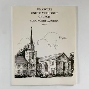Iglesia Metodista Unida Leaksville Eden NC 1992 Directorio de Iglesia Genealogía - Imagen 1 de 12