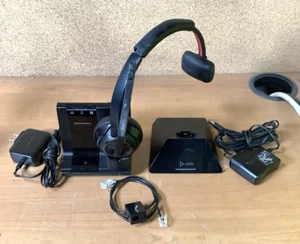 Plantronics Poly Savi W8210 ~ Office Wireless Headset ~ Savi 8200 ~ FREE SHIP - Zdjęcie 1 z 3