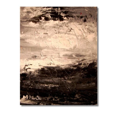 M. KAZAV  -  ABSTRACT  Oil Painting   abstract SIGNED  Original on canvas - Image 1 of 4