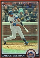 2010 (METS) Bowman Chrome Refractors #162 Carlos Beltran