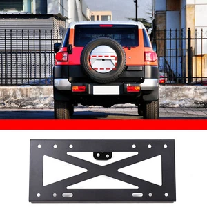 Steel For Toyota FJ Cruiser 2007-2021 Car Rear Spare Tire License Plate Holder - Picture 1 of 9