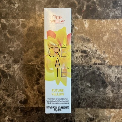 Color semipermanente Wella Color Fresh Create - Color de cabello amarillo futuro 2 oz Foto 1 de 2