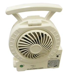 SOLAR VENT CAMPING FAN with 26 LED LIGHT - TORCH - RADIO - PHONE CHARGER - USB - Picture 1 of 5