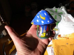 Vintage  PSYCHEDELIC MUSHROOM CANDLE looks like the hobit - Picture 1 of 3