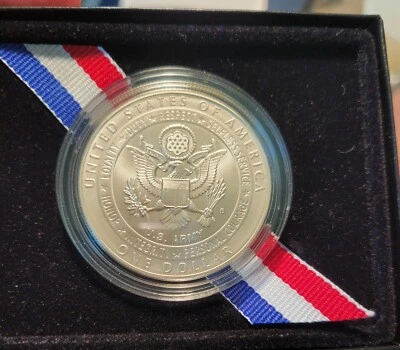 2011-S U.S. Army Uncirculated Commorative 90% Silver Dollar ARM4 in OGP - Image 1 of 4