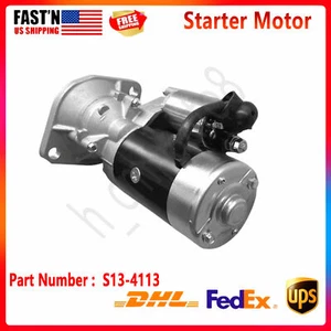 12V 15T Starter Motor S13-4113 for Yanmar Engine 4TNV84 Hitachi Excavator ZAX55 - Picture 1 of 5