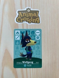 Wolfgang #255 Animal Crossing Amiibo Card Authentic Series 3 MINT NEVER SCANNED