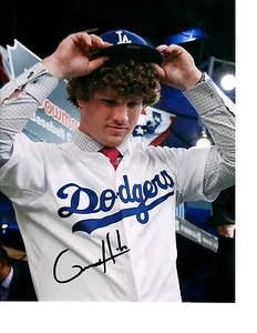 Grant Holmes Los Angeles Dodgers top prospect autographed signed 8x10 photo COA - Picture 1 of 1