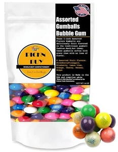 Bubble Gumball Candy 16 oz - Candy Gumball 1 Pound Resealable Bag - by PICKN BUY - Picture 1 of 5