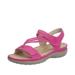 RIEKER Damen Sandale pink 64870-31 bequem Klettverschluß gepolsterte Sohle - Bild 1 von 10