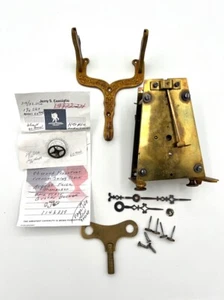 Antique 1894 Gustav Becker Regulator Single Weight Movement Key Pointers Bracket - Picture 1 of 9