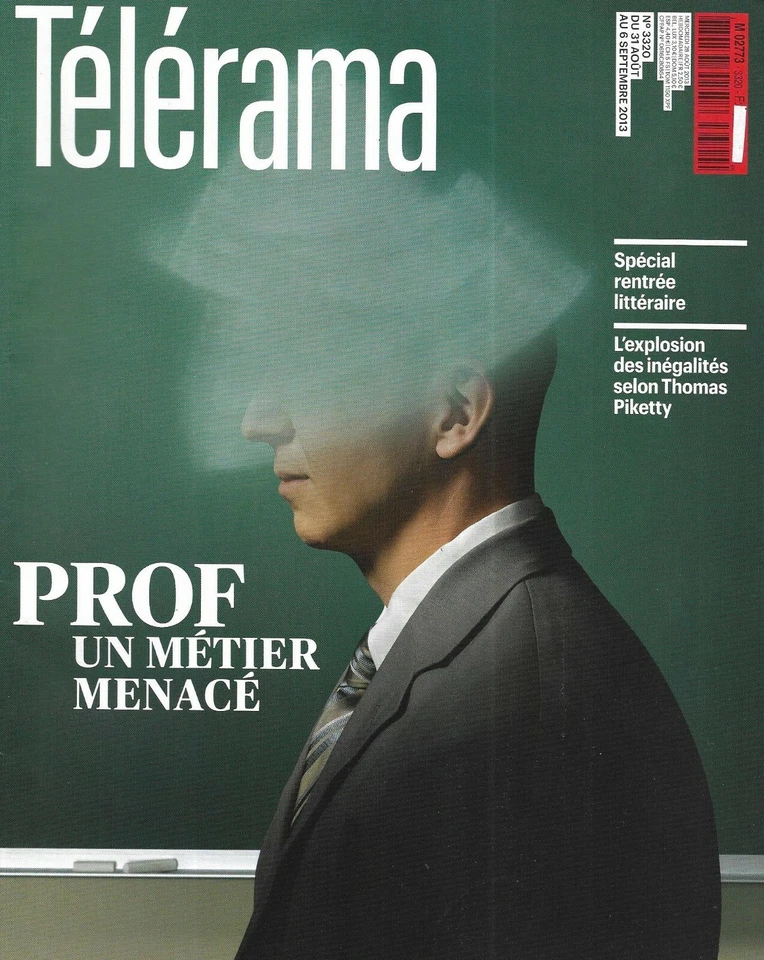 Telerama No 3320 31/08/2013 Prof, One Loom Endangered/Back Literary/Piketty - Image 1 of 1