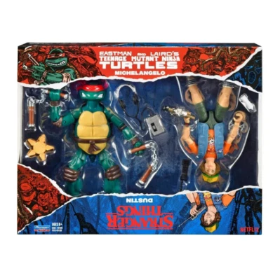 Stranger Things Teenage Mutant Ninja Turtles Crossover Action Figure 2pk - New - Image 1 of 4