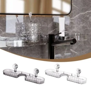 Wall Mounted Faucet Storage Rack Bathroom Drainage Rack  Bathroom Organizer - Picture 1 of 10