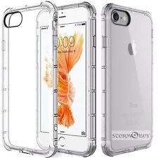 Fits Iphone 6 / iphone 6s Case Shockproof Clear Tpu Silicon Bumper Back Cover 
