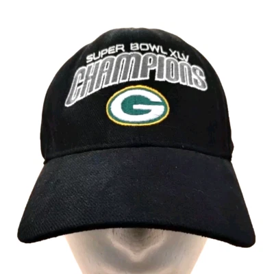 Gorra de fútbol americano de colección de los Green Bay Packers NFL - Gorra de campeones del Super Bowl XLV 2011 Foto 1 de 4