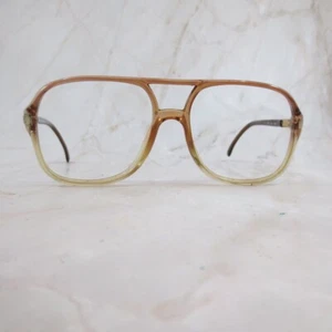 Luxottica Stanley Taupe Eyeglasses Frame Men's Brown Full Rim Rectangle 140 - Picture 1 of 7