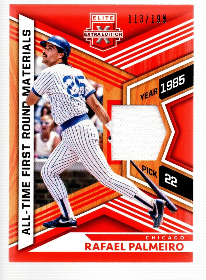 2021 Elite Extra Edition All-Time First Round Mat Orange #RP Rafael Palmeiro 199 - Image 1 of 1