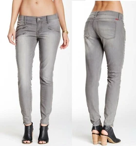 Pantalones de mezclilla para mujer Lucky Brand Charlie súper ajustados para moto, talla 25, grises, nuevos con etiquetas $119 - Imagen 1 de 11