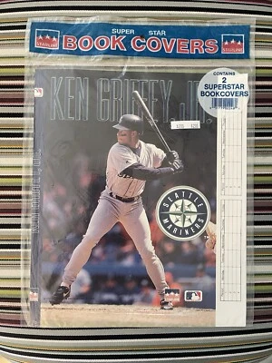 MLB Super Star Ken Griffey Jr Book Cover 2 Pack Starline 1993 Vtg New Baseball - Image 1 of 3