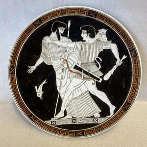 Hercules & Nereus the Sea God Vintage Keramikos Ceramic Wall Décor Plate - Picture 1 of 20