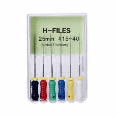 1 Pack Dental NITI Root Canal Endodontics Reamers Hand Use K/H Files Dateien