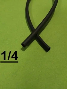 Tubo de poliolefina retráctil térmico 1/4"" pulgada 6,3 mm NEGRO 2:1 PIE) - Imagen 1 de 6