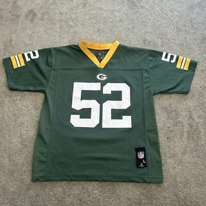 Green Bay Packers Cay Matthews Jersey T-Shirt #52 NFL Team Apparel Youth Large - Picture 1 of 20