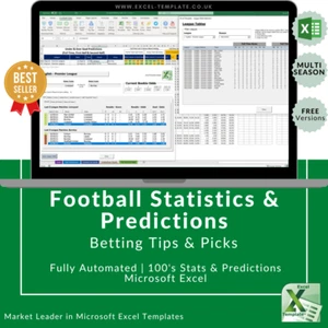 Football, Soccer Betting Odd Software. Microsoft Excel Spreadsheet. Auto Results - Picture 1 of 13
