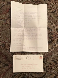 Sobre de hermandad Alpha Sigma Tau Ephemera 1975 con letra memografiada BONITO - Imagen 1 de 6