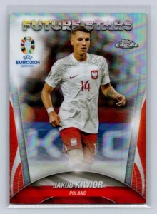 2024 Topps Chrome UEFA Euro #126 Jakub Kiwior -Refractor-Poland - Picture 1 of 2