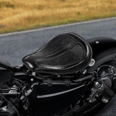 Black Solo Driver Single Seat Fit For Harley Sportster XL1200 883 2010-2022 - Image 1 of 4