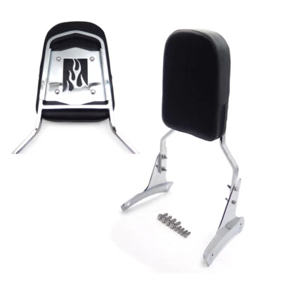 Respaldo llama barra Sissy para 97-03 Honda Shadow ACE 750 VT750 ACE 400 VT400 Chro Foto 1 de 4