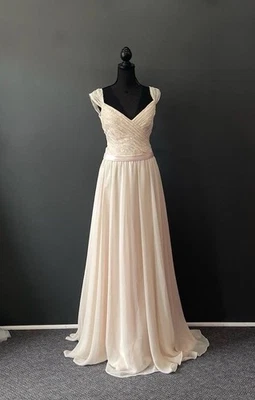 Vestido de dama de honor rosa bebé talla 12 Allure para mujer Foto 1 de 2
