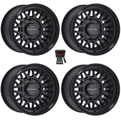 Raceline Omega 15" Wheels/Rims Satin Black Kawasaki Mule Pro FXT KRX / Yamaha Foto 1 de 3