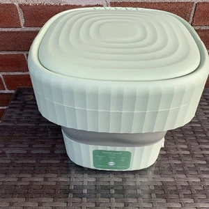 Mini Washing Machine, Folding Portable Washing Machine, Green. Camping 8L - Picture 1 of 7