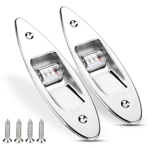 Car 2Pcs 12V LED Flush Mount Side Bow Navigation Signal Light Lamp Part For - Picture 1 of 9