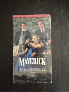 "Maverick" (1994) Sealed And New Western/Comedy VHS 1997 Widescreen Release  - Bild 1 von 6