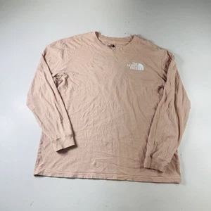 The North Face T Shirt Langarm Rosa Navy Ausverkauf Herren Größe XL - Bild 1 von 8