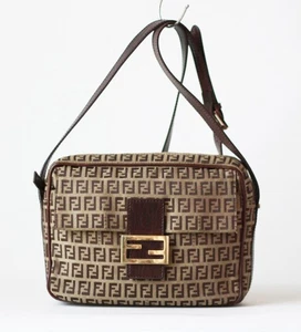 Bolso Bandolera y Hombro FENDI Zucca Mamma - Marrón Monograma Lona con Har Dorado - Imagen 1 de 14
